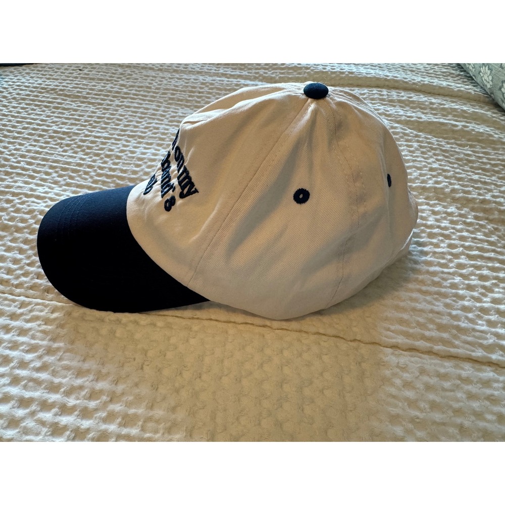 Put It On My Husbands Tab Baseball Cap Navy White Embroidered Adjustable Hat - Picture 2 of 4